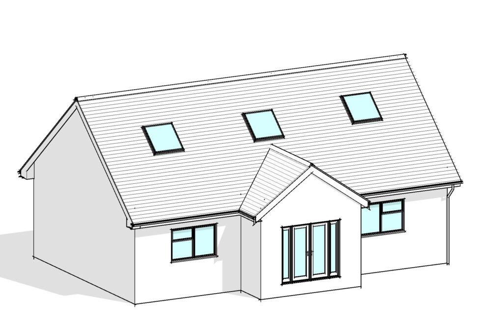 BOLTON BUNGALOW EXTENSION 3D view of Bungalow